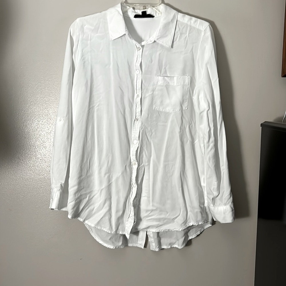 White button down
